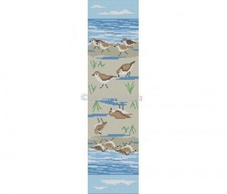 Sandpiper Eyeglass Case Painted Canvas Susan Roberts Needlepoint Designs Inc. 
