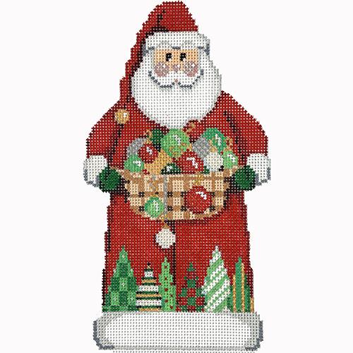 Santa Bearing Gifts   Ornaments & Trees painted canvas Associated Talents  - 1