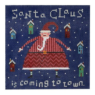Santa Claus Painted Canvas Birds of a Feather 

