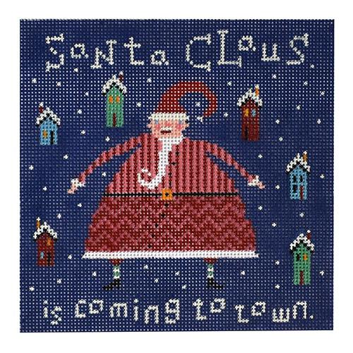 Santa Claus Painted Canvas Birds of a Feather 
