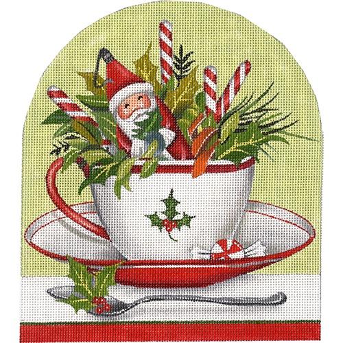 Santa Cup Painted Canvas Mary Lake Thompson 