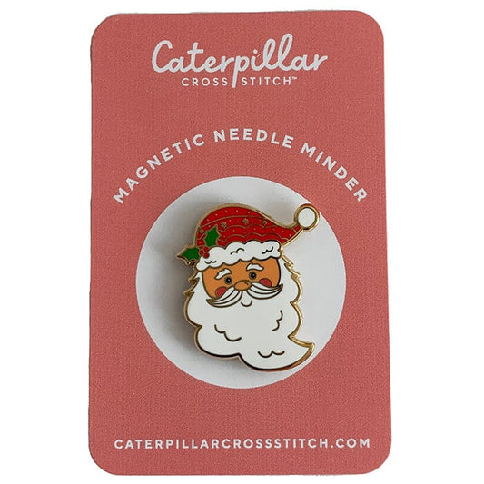 Santa Face Enamel Needleminder Accessories Caterpillar Cross 