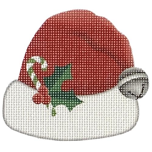 Santa Hat with Bell Painted Canvas Pepperberry Designs 
