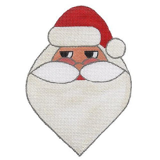 Santa Heart with Stitch Guide Painted Canvas Danji Designs 
