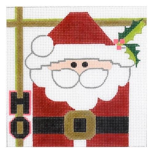Santa Insert Painted Canvas Melissa Prince Designs  - 1