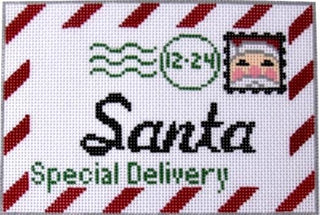 Santa Letter Mini Painted Canvas Rachel Donley 
