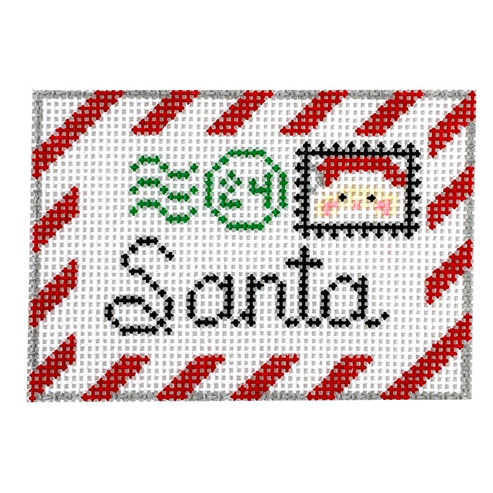 Santa Letter Tag Insert Painted Canvas Rachel Donley 
