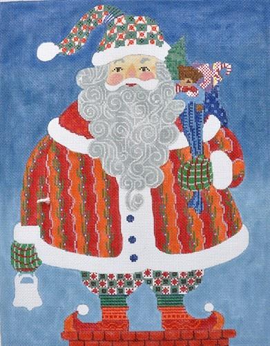 Santa Painted Canvas CBK Needlepoint Collections 