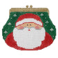 Santa Purse Painted Canvas Kathy Schenkel Designs 