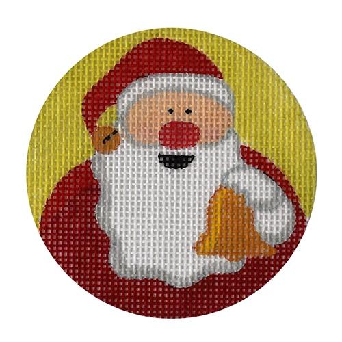 Santa Ringing His Bell Painted Canvas Love You More  - 1