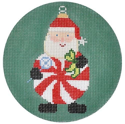 Santa with Candy Painted Canvas CBK Needlepoint Collections  - 1