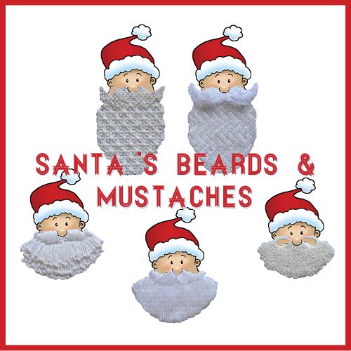 Santa's Beard and Mustache Part I Online Needlepoint Class Online Course Needlepoint.Com 
