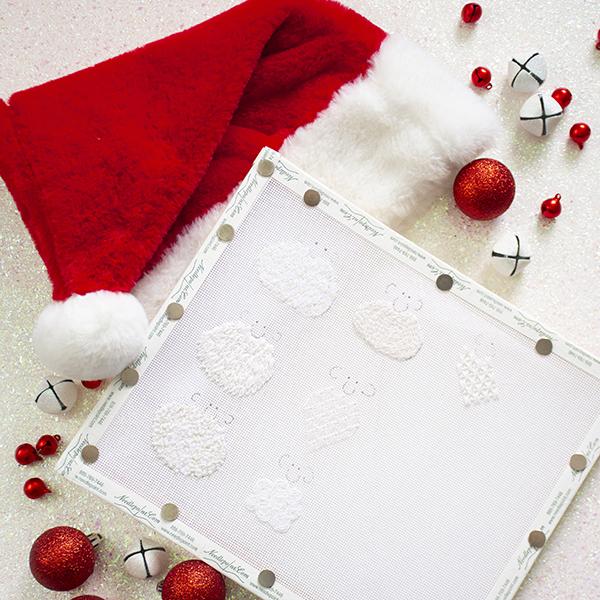 Santa's Beard and Mustache Part II Online Class Online Classes Needlepoint.Com 
