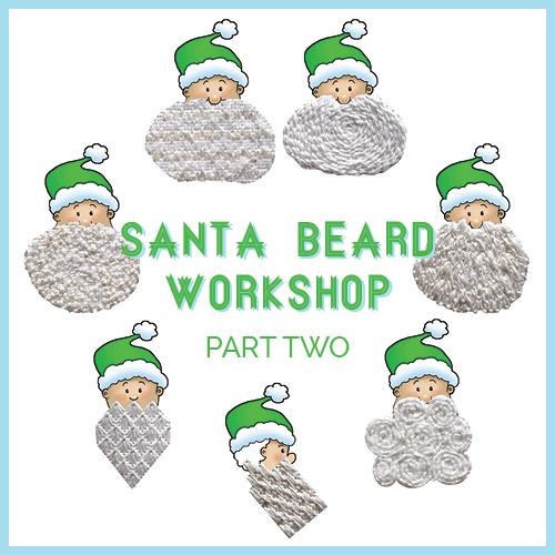 Santa's Beard and Mustache Part II Online Class Online Course Needlepoint.Com 