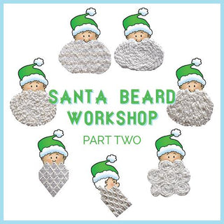 Santa's Beard and Mustache Part II Online Class Online Course Needlepoint.Com 

