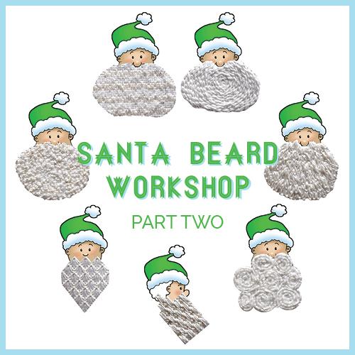 Santa's Beard and Mustache Part II Online Class Online Course Needlepoint.Com 
