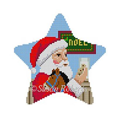 Santa's Cookies Star Painted Canvas Susan Roberts Needlepoint Designs Inc. 