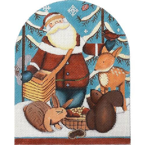 Santa's Friends Painted Canvas Melissa Shirley Designs  - 1
