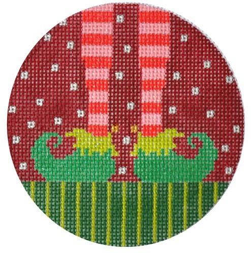 Santa's Helper Feet Painted Canvas The Meredith Collection  - 1