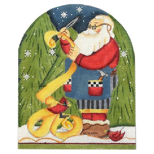Santa's List Painted Canvas Melissa Shirley Designs  - 1