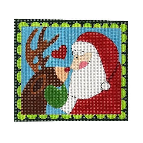 Santa's Little Helper Painted Canvas Love You More  - 1