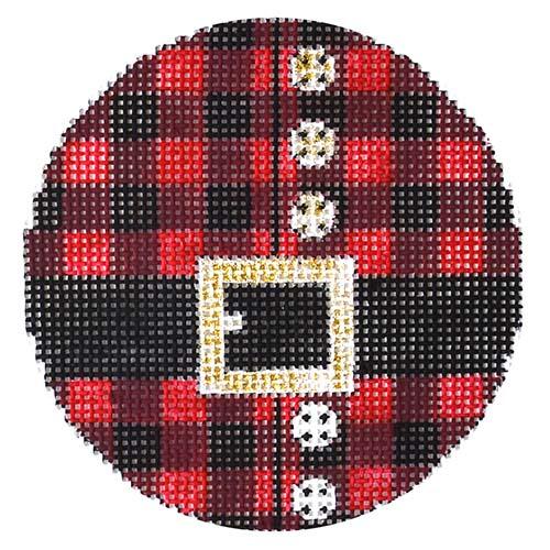 Santa's Plaid Shirt Painted Canvas Alice Peterson Company 