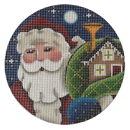 Santa's Toys Painted Canvas Rebecca Wood Designs  - 1