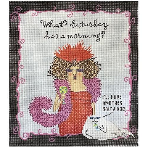 Saturday has a Morning? Painted Canvas CBK Needlepoint Collections 