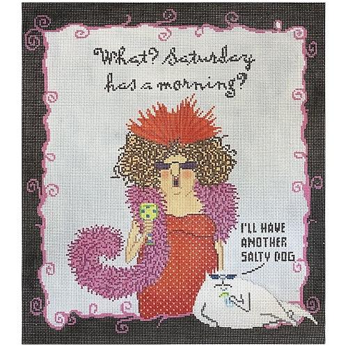 Saturday has a Morning? Painted Canvas CBK Needlepoint Collections  - 1