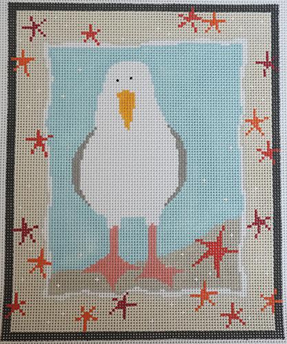 Saucy Sally Seagull Painted Canvas Pippin  - 1