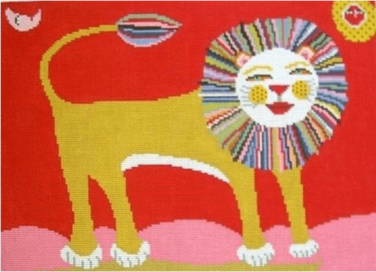 Savannah Lion Painted Canvas Birds of a Feather  - 1