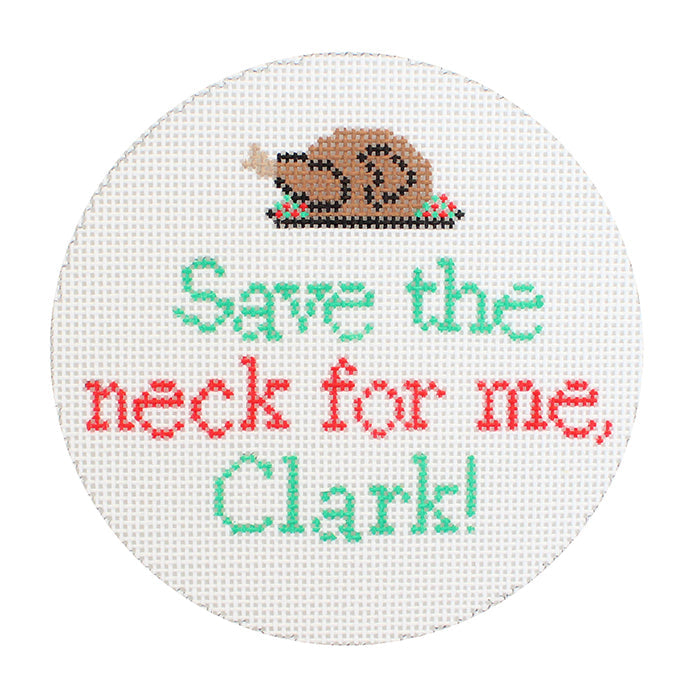 Save the Neck for Me, Clark! Painted Canvas Stitch Rock Designs 