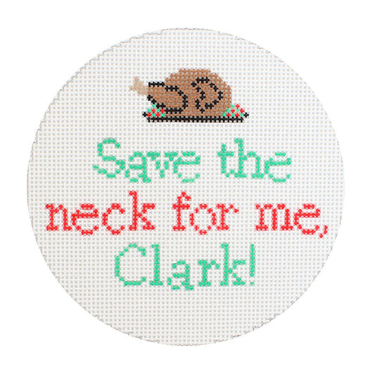 Save the Neck for Me, Clark! Painted Canvas Stitch Rock Designs 