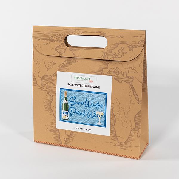 Save Water Drink Wine Kit Kits Needlepoint To Go 
