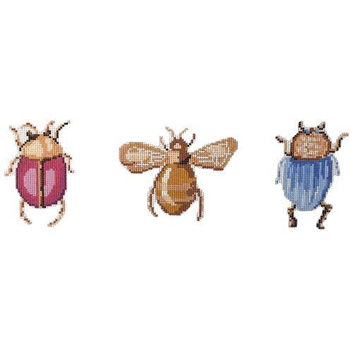 Scarab Clutch #3 Painted Canvas The Plum Stitchery  - 1