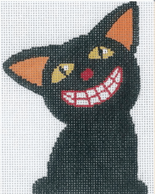Scardy Cat Painted Canvas Labors of Love Needlepoint 
