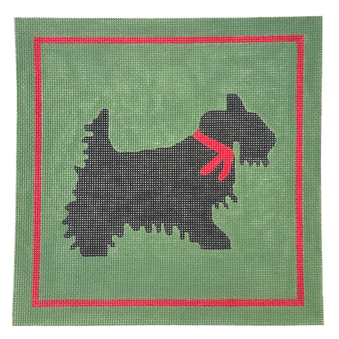 Scottie Dog Painted Canvas CBK Needlepoint Collections 