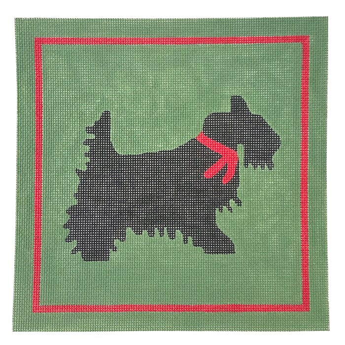 Scottie Dog Painted Canvas CBK Needlepoint Collections  - 1