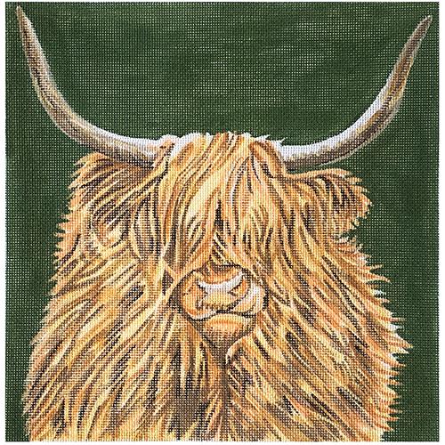 Scottish Highland Cow Painted Canvas The Meredith Collection 