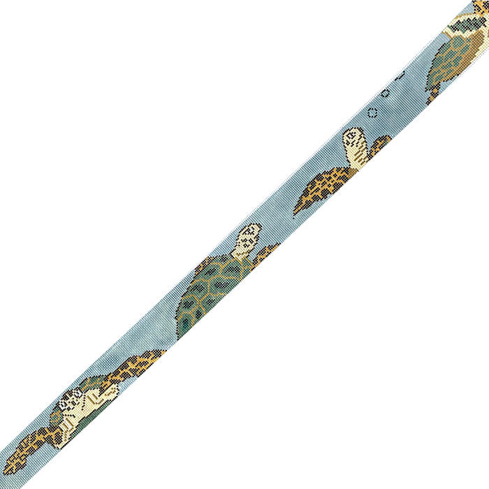 Sea Turtle Belt Painted Canvas Cooper Oaks Design 
