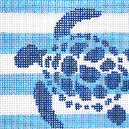 Sea Turtle Stencil Insert Painted Canvas Two Sisters Needlepoint 