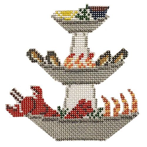 Seafood Tower Painted Canvas Morgan Julia Designs 
