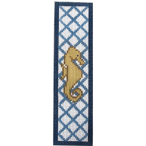 Seahorse Bookmark Painted Canvas J. Child Designs 