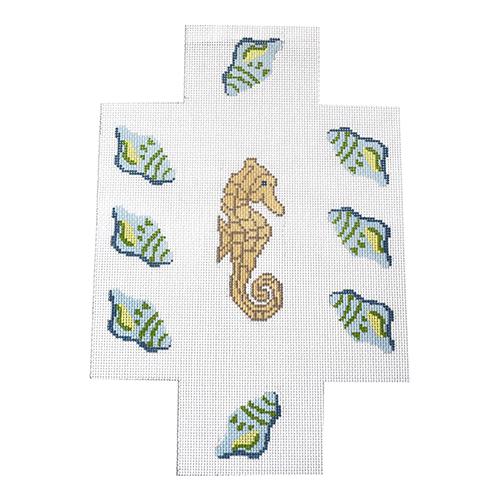 Seahorse Brick Cover Painted Canvas J. Child Designs 