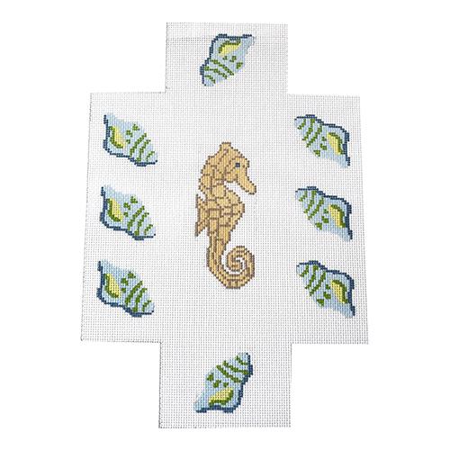 Seahorse Brick Cover Painted Canvas J. Child Designs  - 1