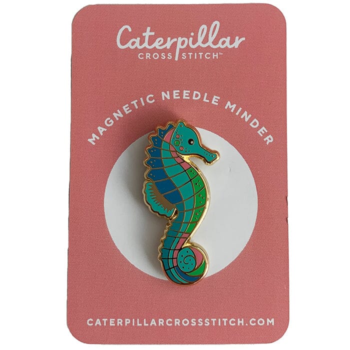 Seahorse Enamel Needleminder Accessories Caterpillar Cross 
