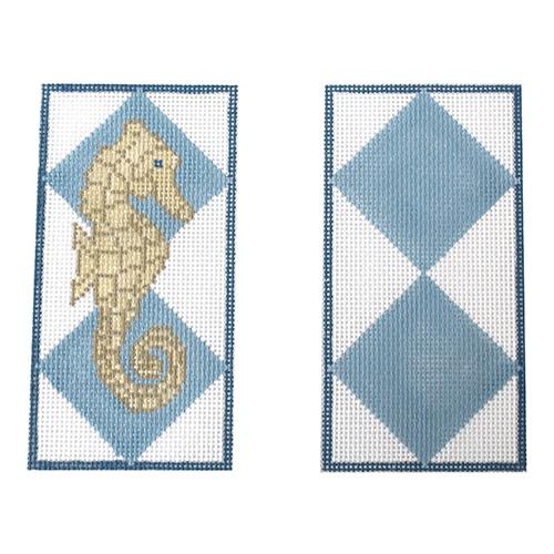 Seahorse Eyeglasses Case Painted Canvas J. Child Designs  - 1