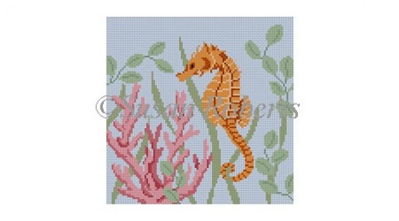 Seahorse Painted Canvas Susan Roberts Needlepoint Designs Inc.  - 1