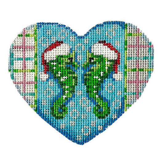 Seahorse/Tattersall Heart Painted Canvas Associated Talents 