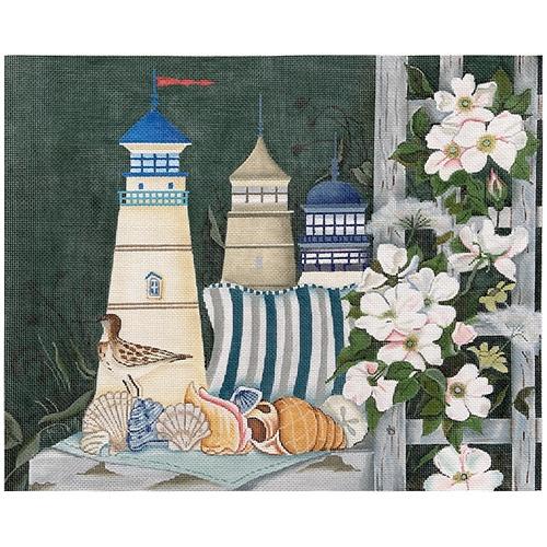 Seascape Window Painted Canvas Love You More  - 1